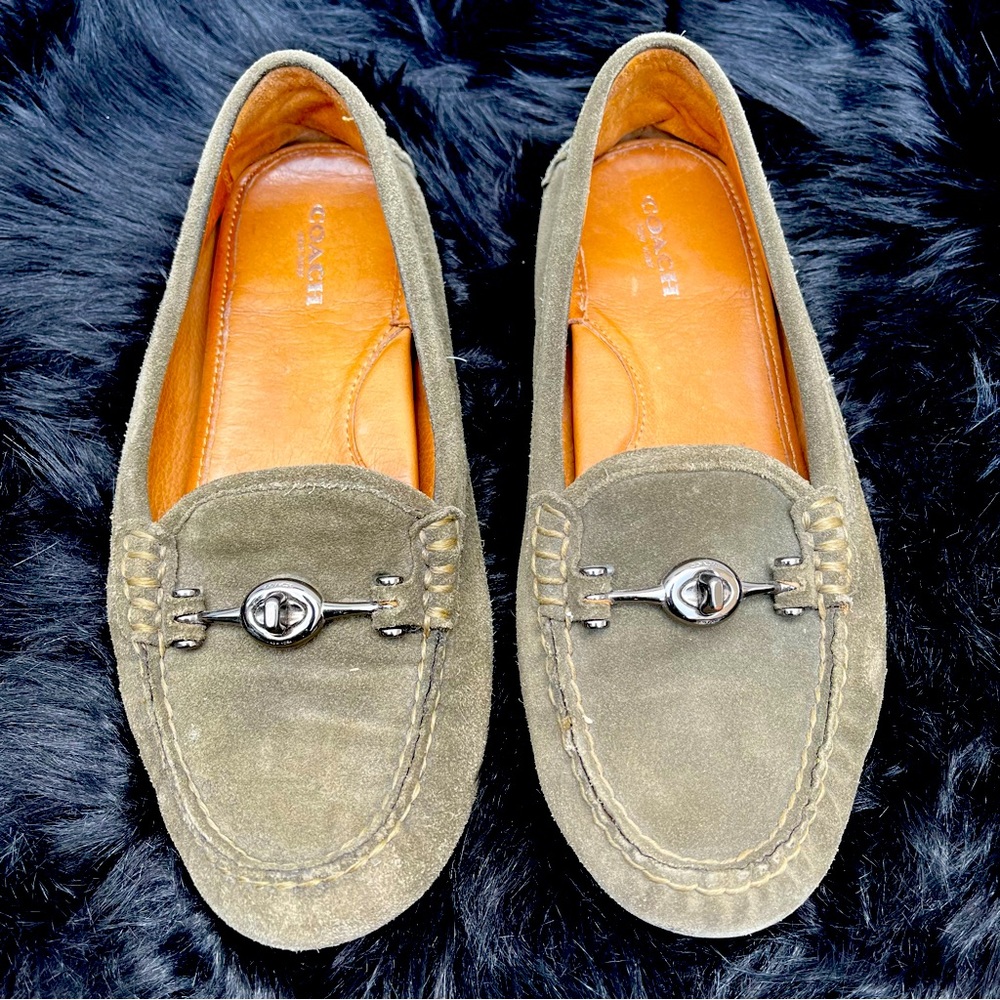 COACH “Arlene” Suede Loafers